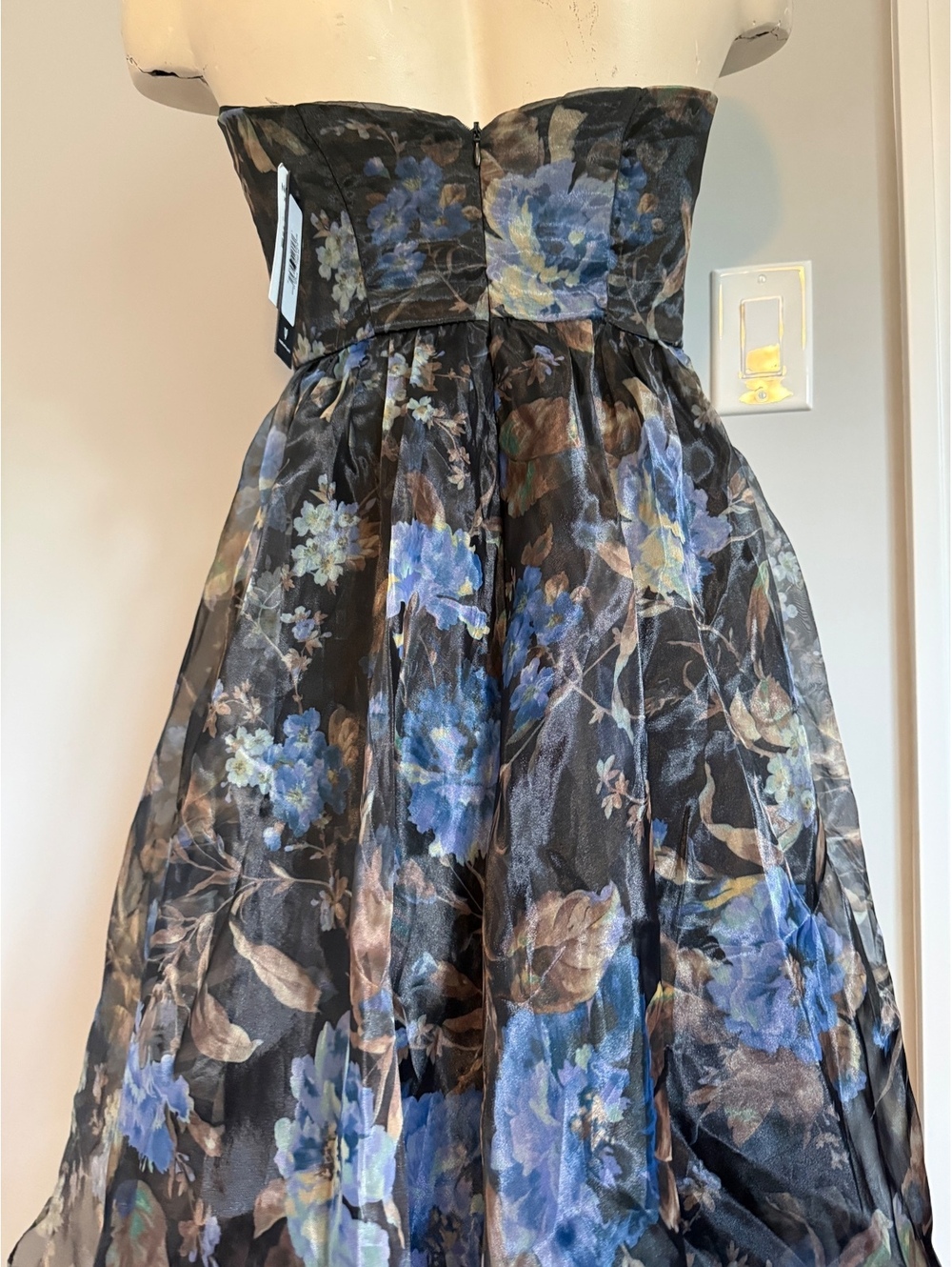 Lulus New Strapless Floral High-Low Dress with Tags - Picture 6 of 15